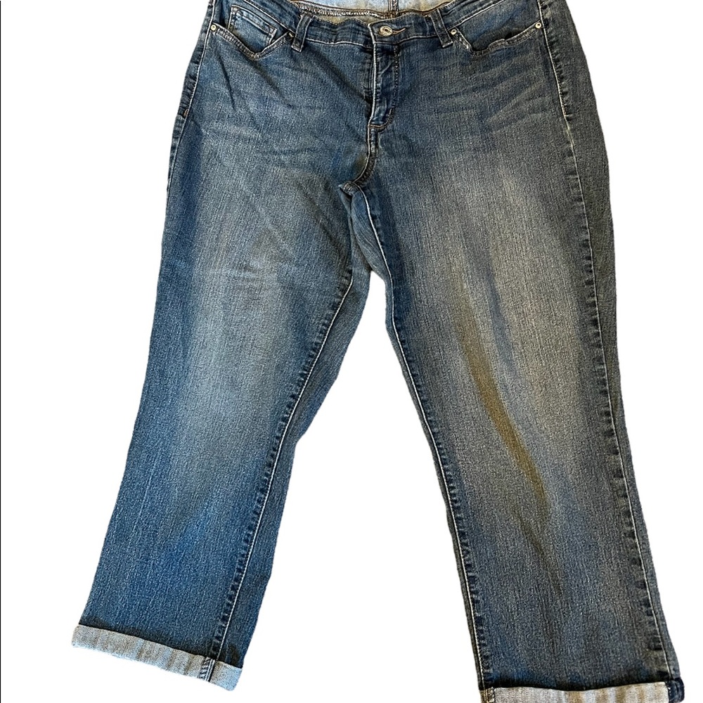 Vintage America Blues Denim Capris, Size 12
